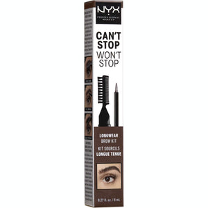 NYX Cant Stop Wont Stop Longwear Brow Kit Brunette - 06