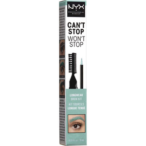 NYX  Cant Stop Wont Stop Longwear Brow Kit Mint - 11