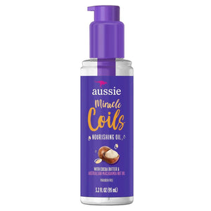 Aussie Miracle Coils Nourishing Oil 3.2 Fl Oz