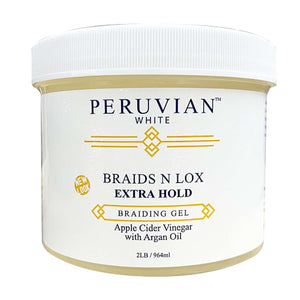 Peruvian White Braids N Lox Argan 32 Oz