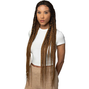 Queen B Lace Wig Qlw303 Thin Cornrow-Ombre Color 27