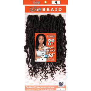 Urban Beauty Queen B Braid Synthetic Butterfly Goddess Locs 3X Value Pack 14 Inch Color 4