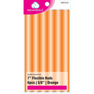 Brittny Rod Flex 7" Orange 6Ct - 0.625"