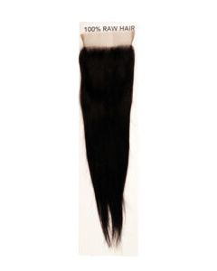 Raw Hair- Unprocessed Human Hair Hd High Definition Closure Straight 10 Inch Natural Color