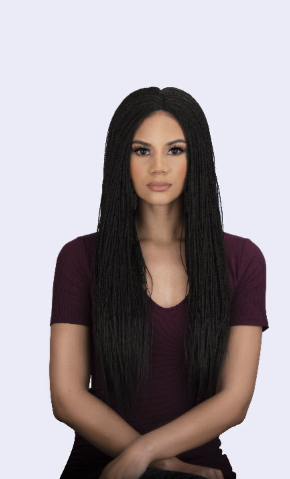 Queen B Lace Wig Qlw103 Senegal Twist-Mt1Bburgundy